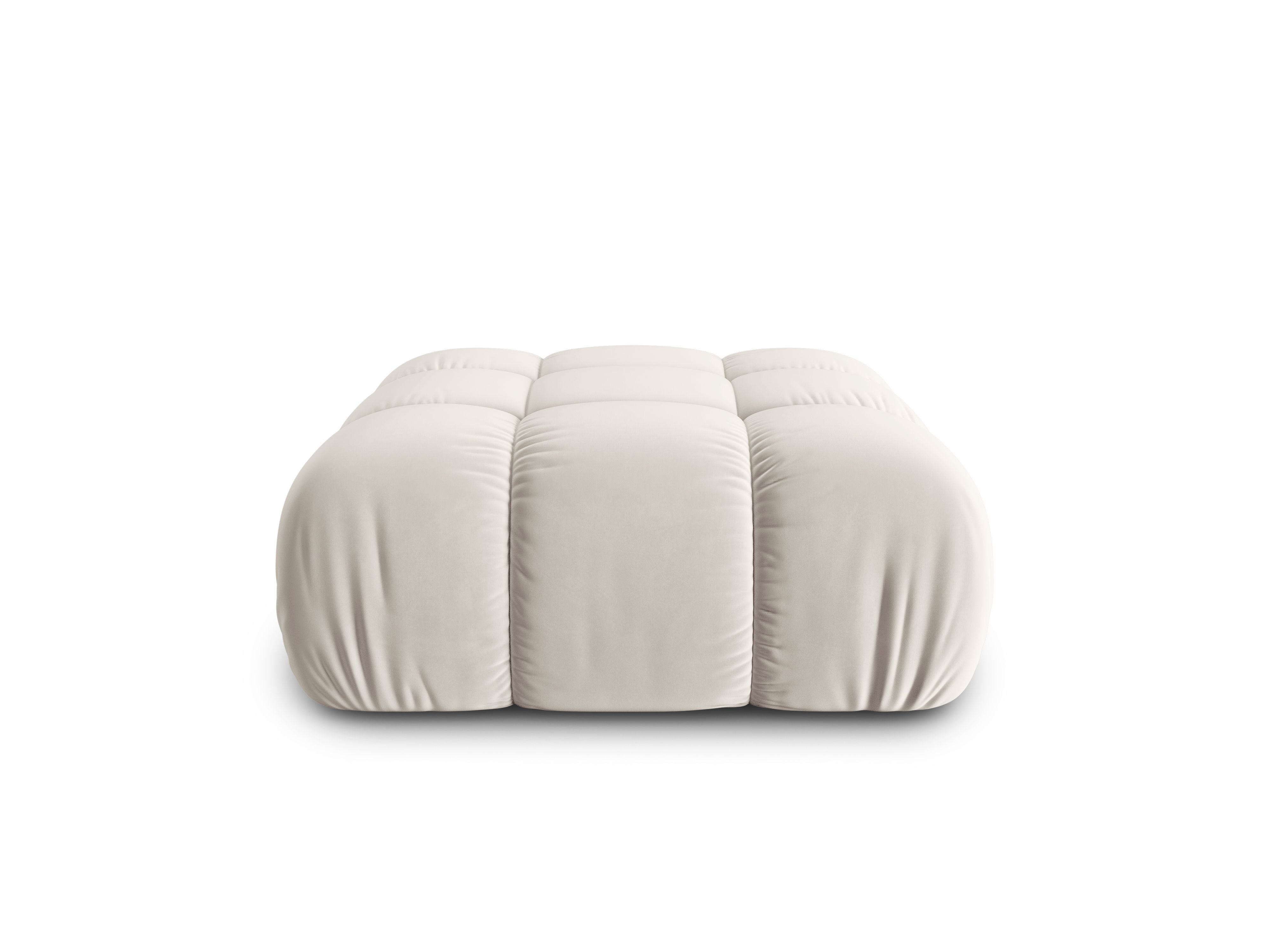 Puf Bellis cu tapiterie boucle, bej deschis