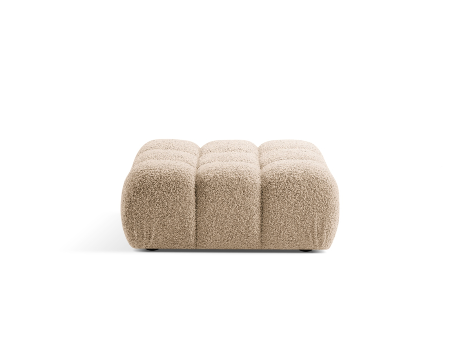 Puf Bellis cu tapiterie boucle, nisip