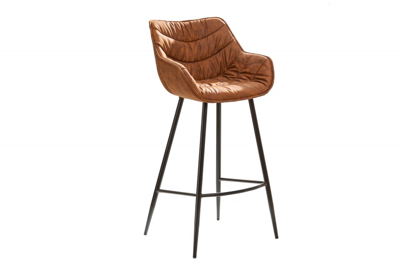 Set 2 scaune bar maro The Dutch Comfort, 104 cm