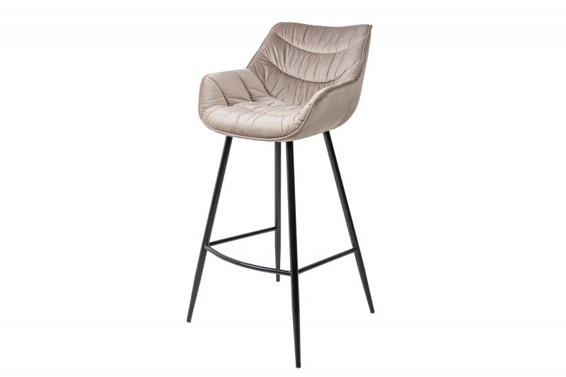 Set 2 scaune bar șampanie The Dutch Comfort, 104 cm